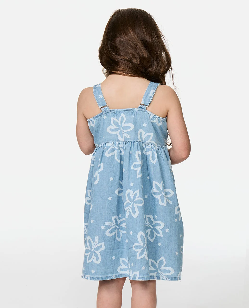 Tropical Chambray Dres - Kids