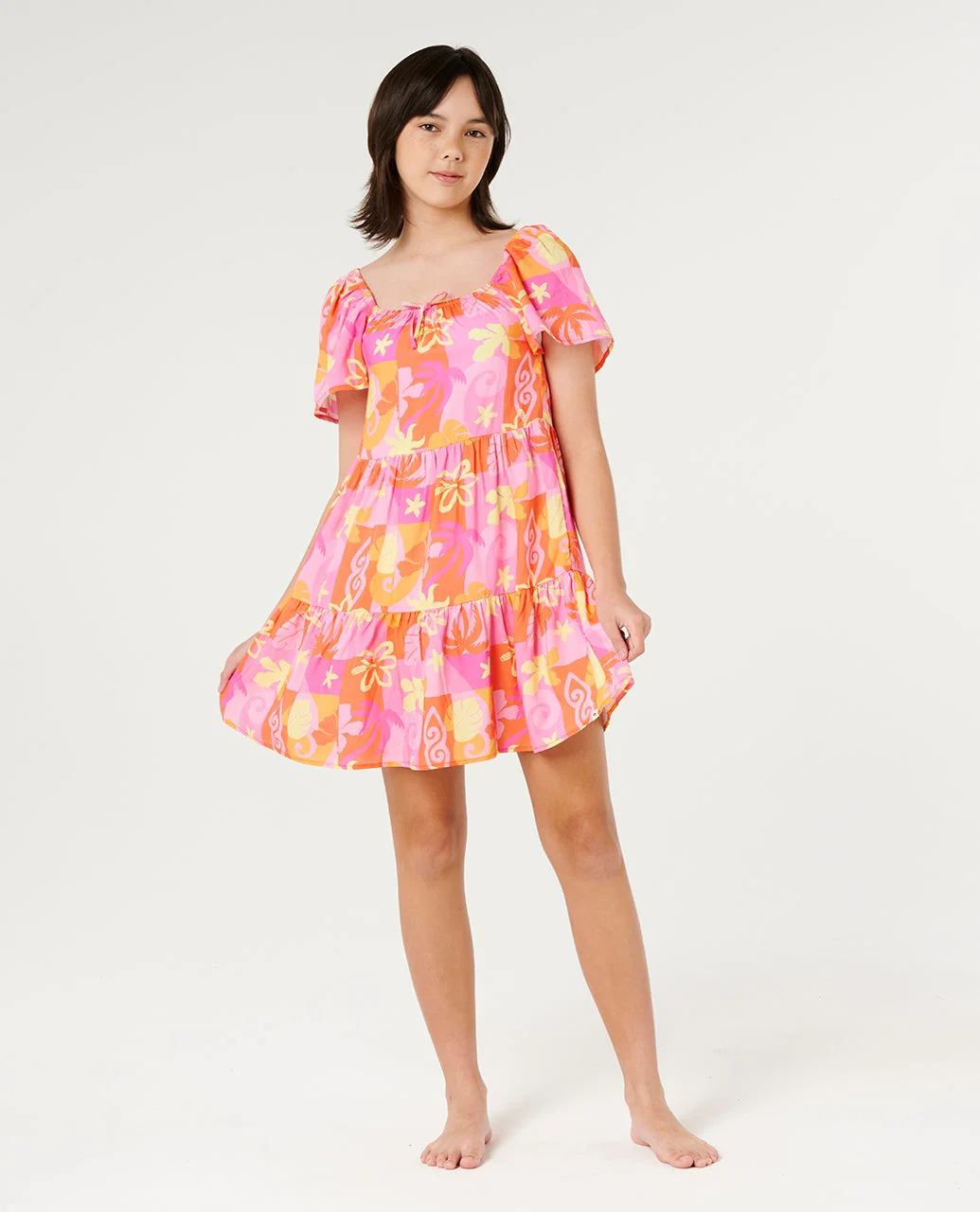 Tropical Dawn Dress - Kids