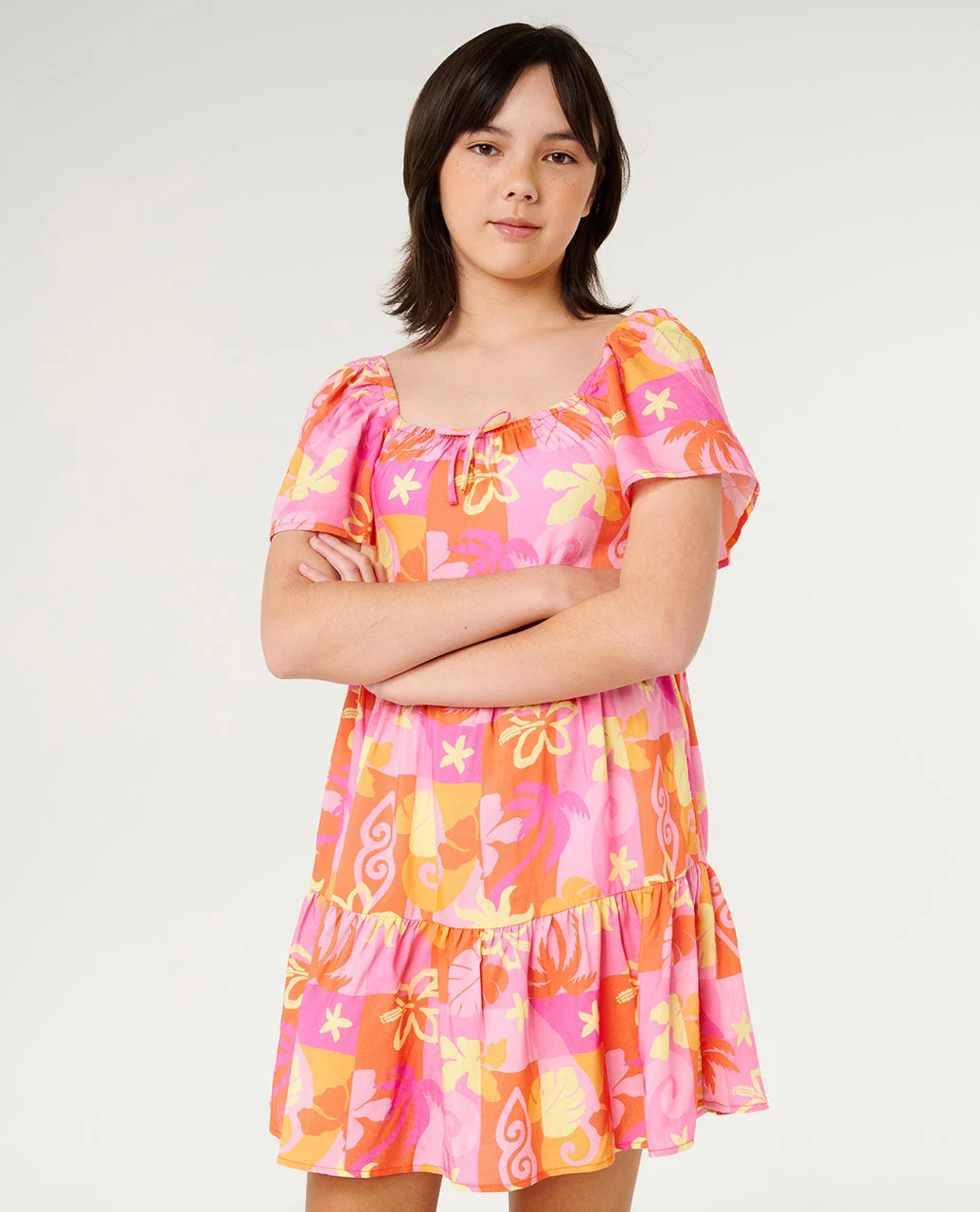 Tropical Dawn Dress - Kids
