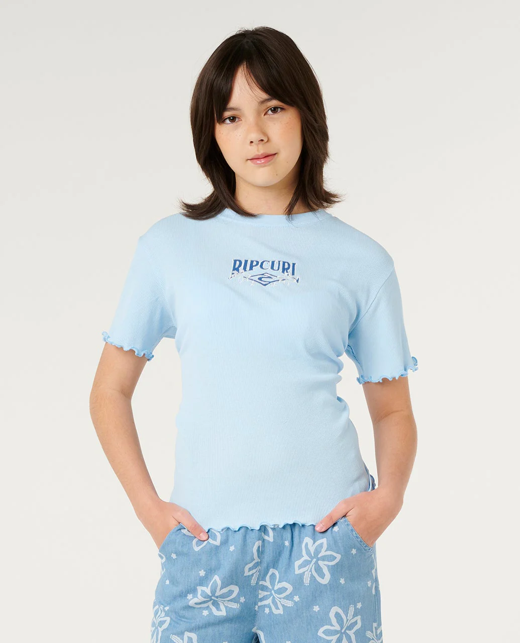 Tropical Dawn Rib Tee - Kids