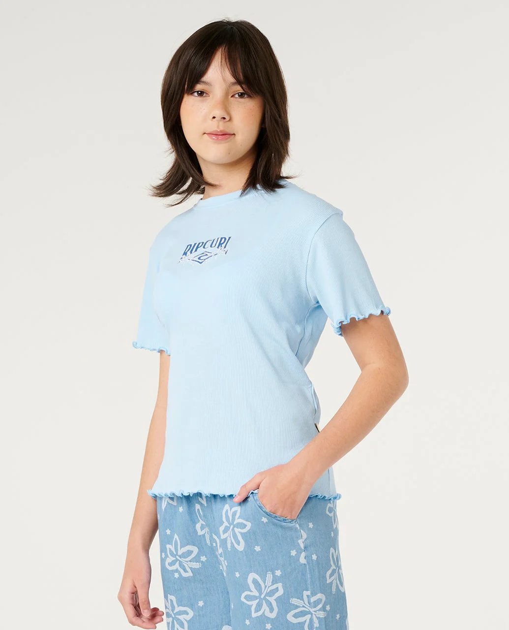 Tropical Dawn Rib Tee - Kids