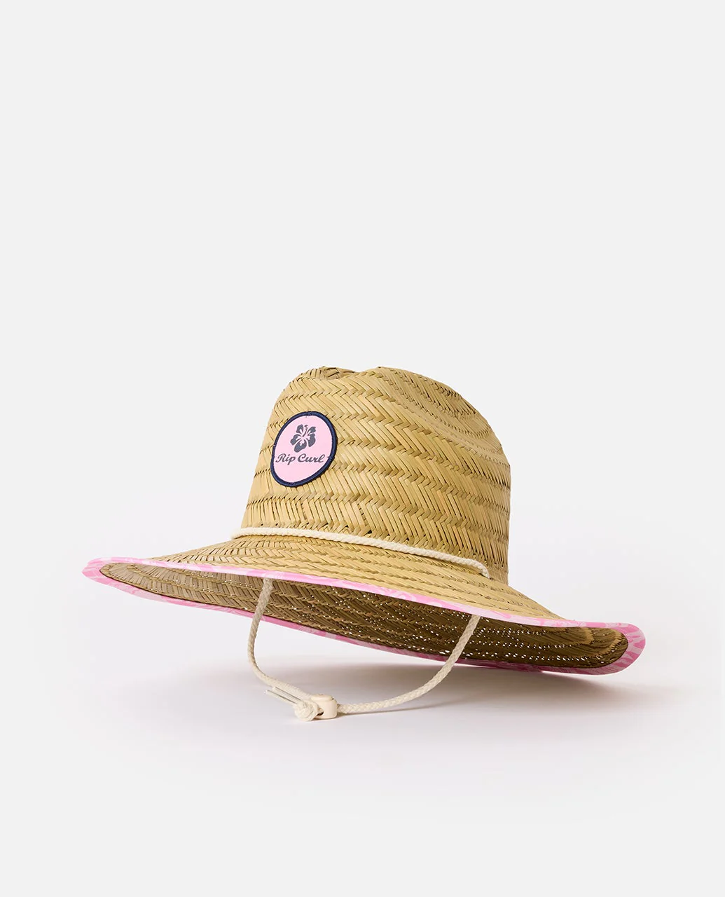 Mixed Straw Sun Hat - Girls