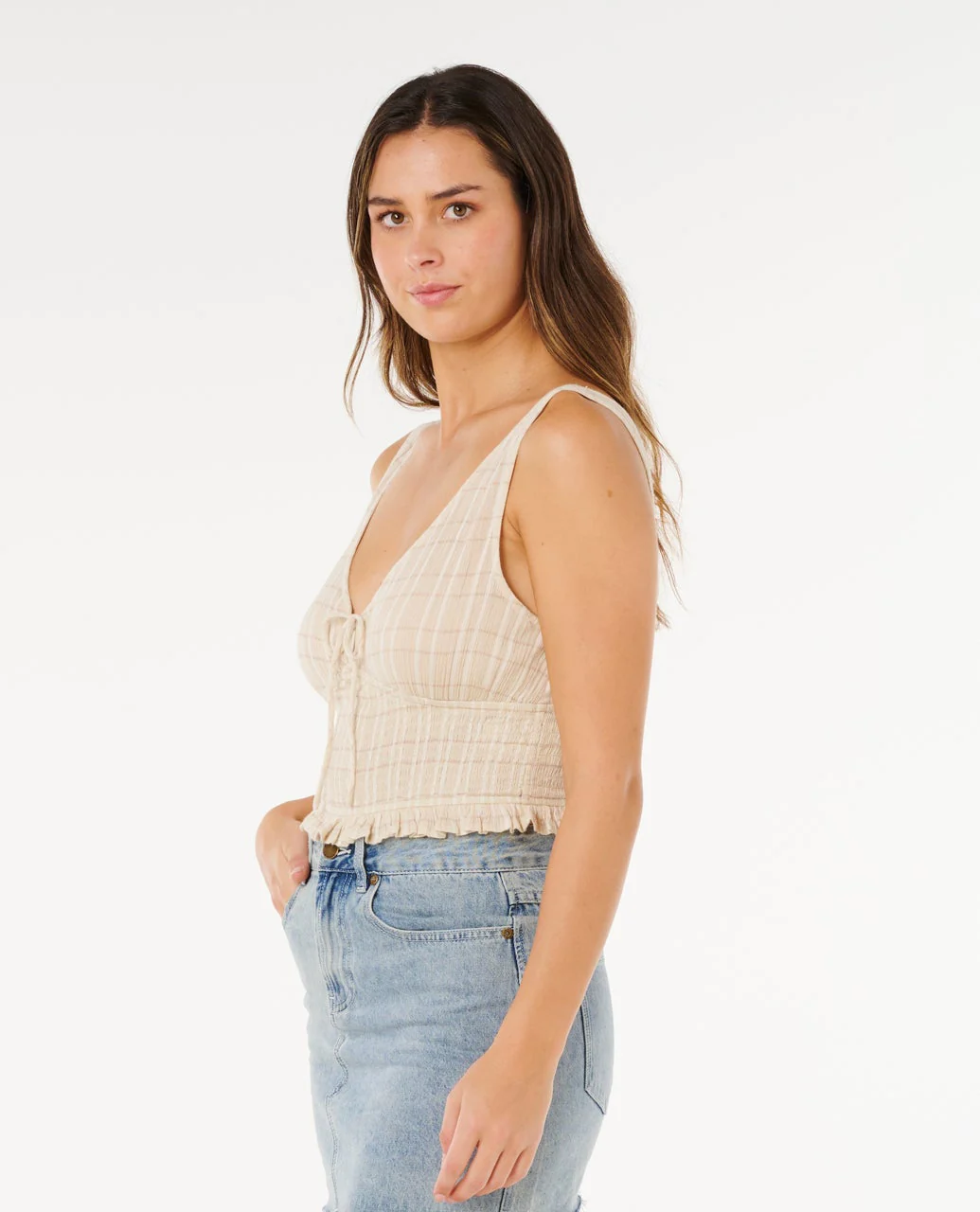 Paradise Check Top