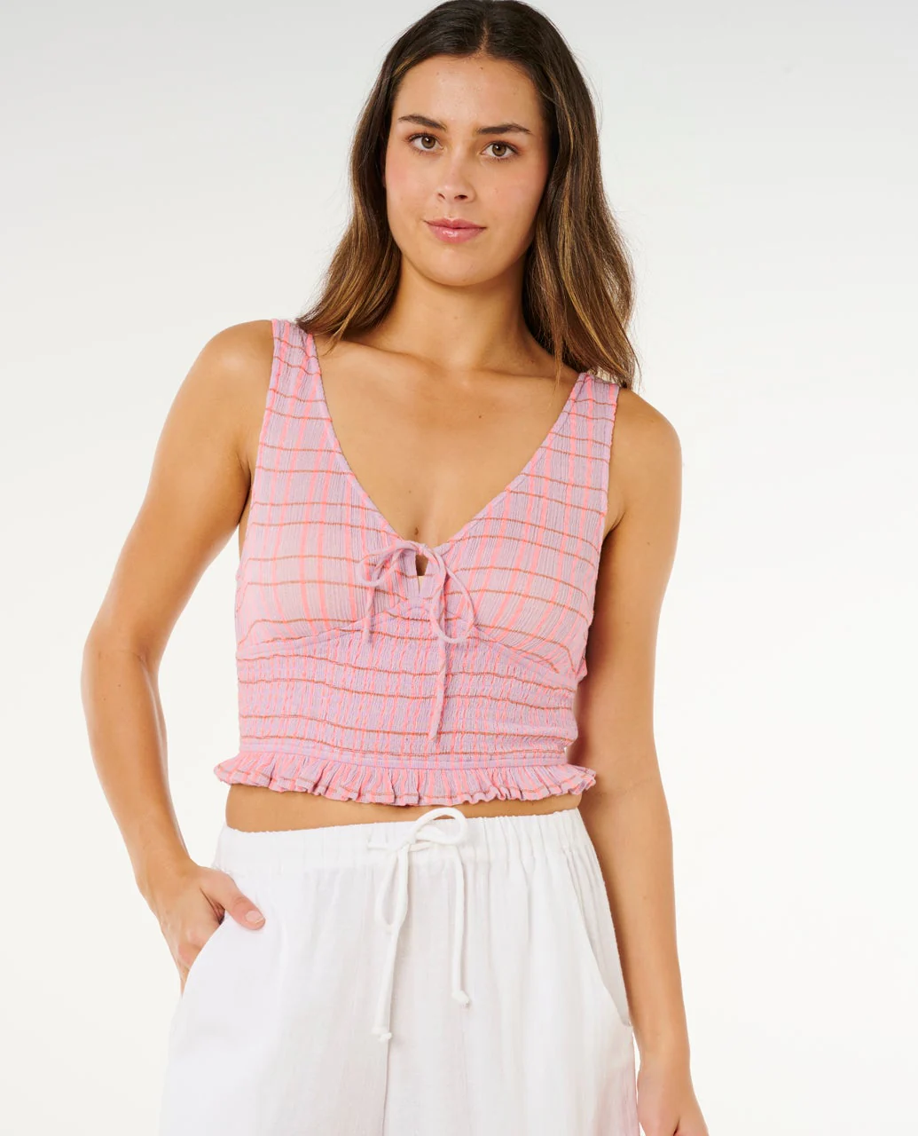 Paradise Check Top