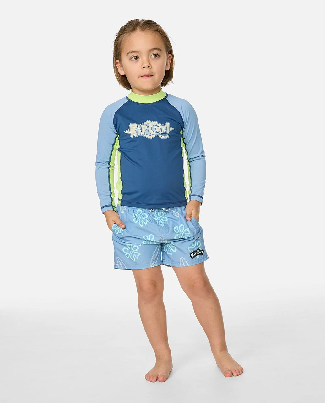 Ride The Wave UPF Long Sleeve Rash Vest - Kids