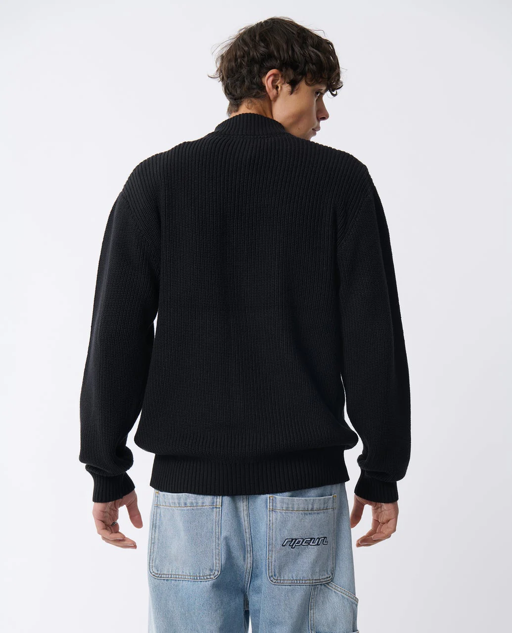 Archive Zip Through Knit Crew