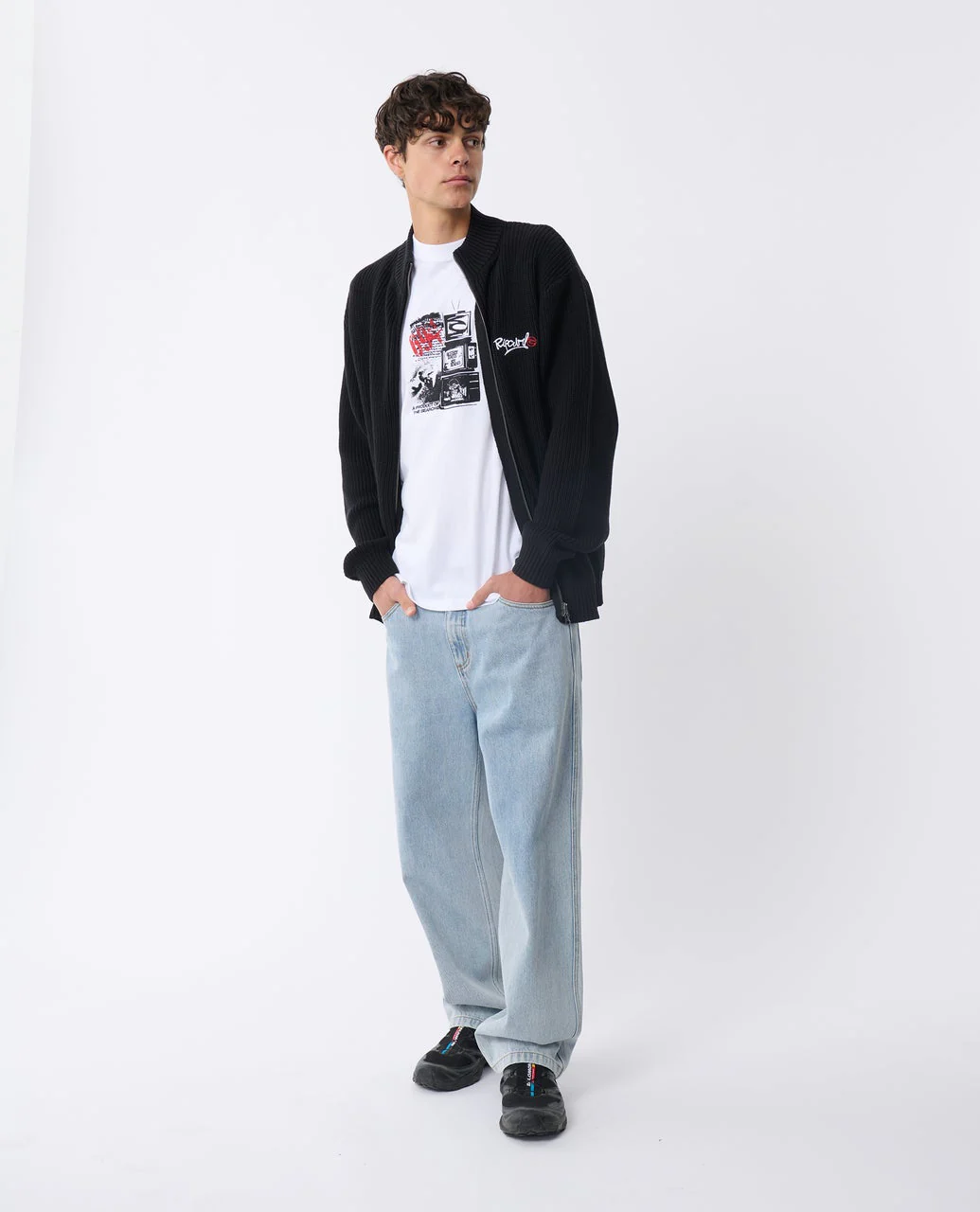 Archive Zip Through Knit Crew