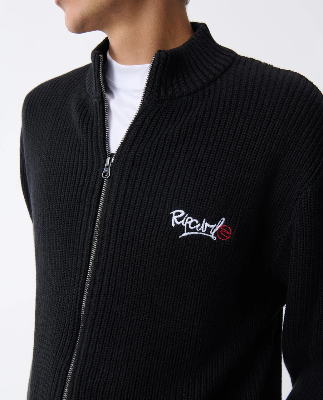 Archive Zip Through Knit Crew