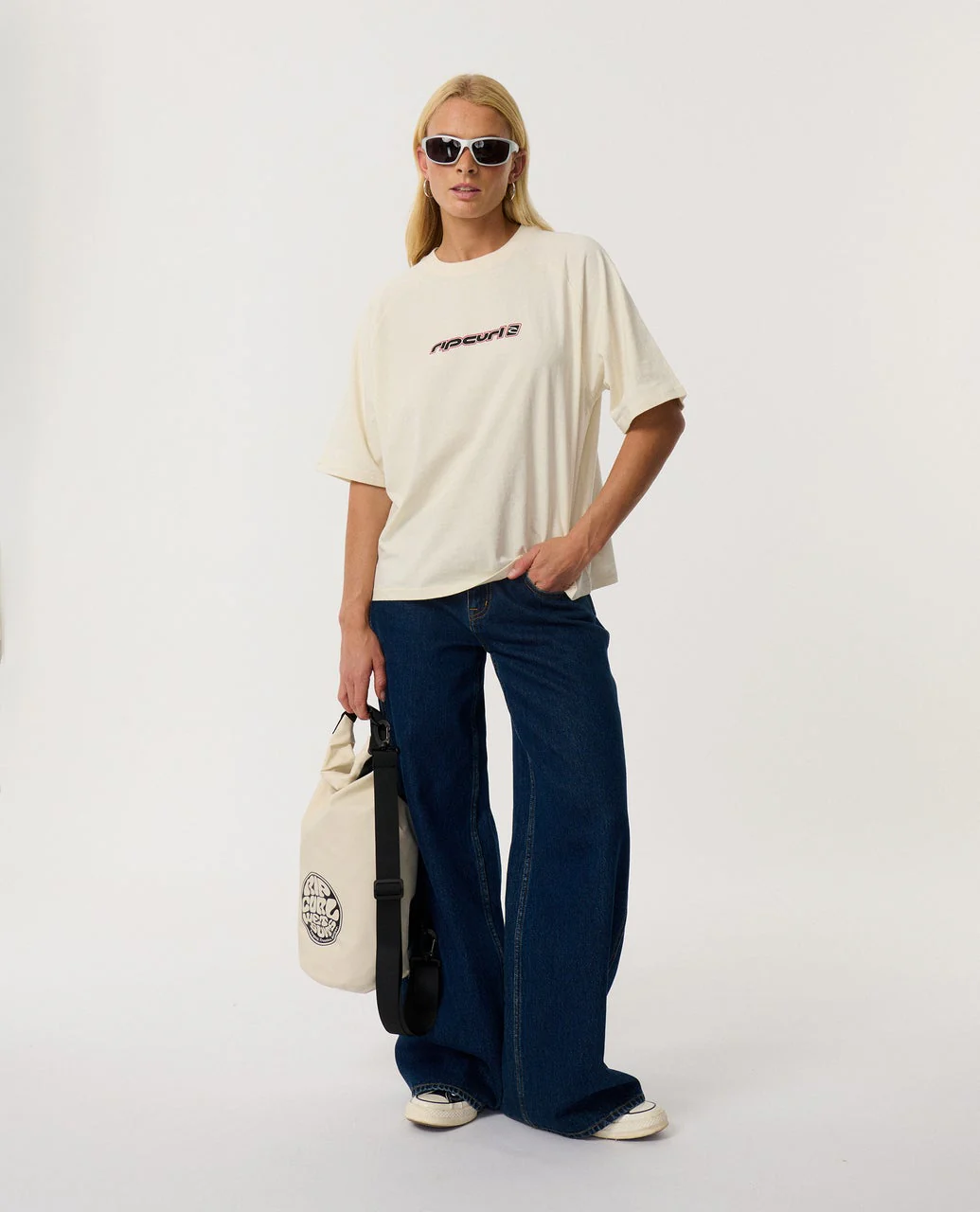 Sunset Beach Raglan Boxy Tee