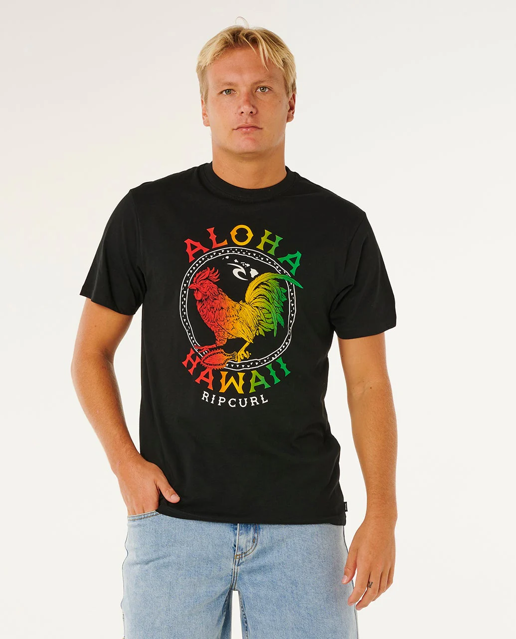 13200-aloha-hawaii-rooster-relaxed-tee-1.webp Aloha Hawaii Rooster Relaxed Tee