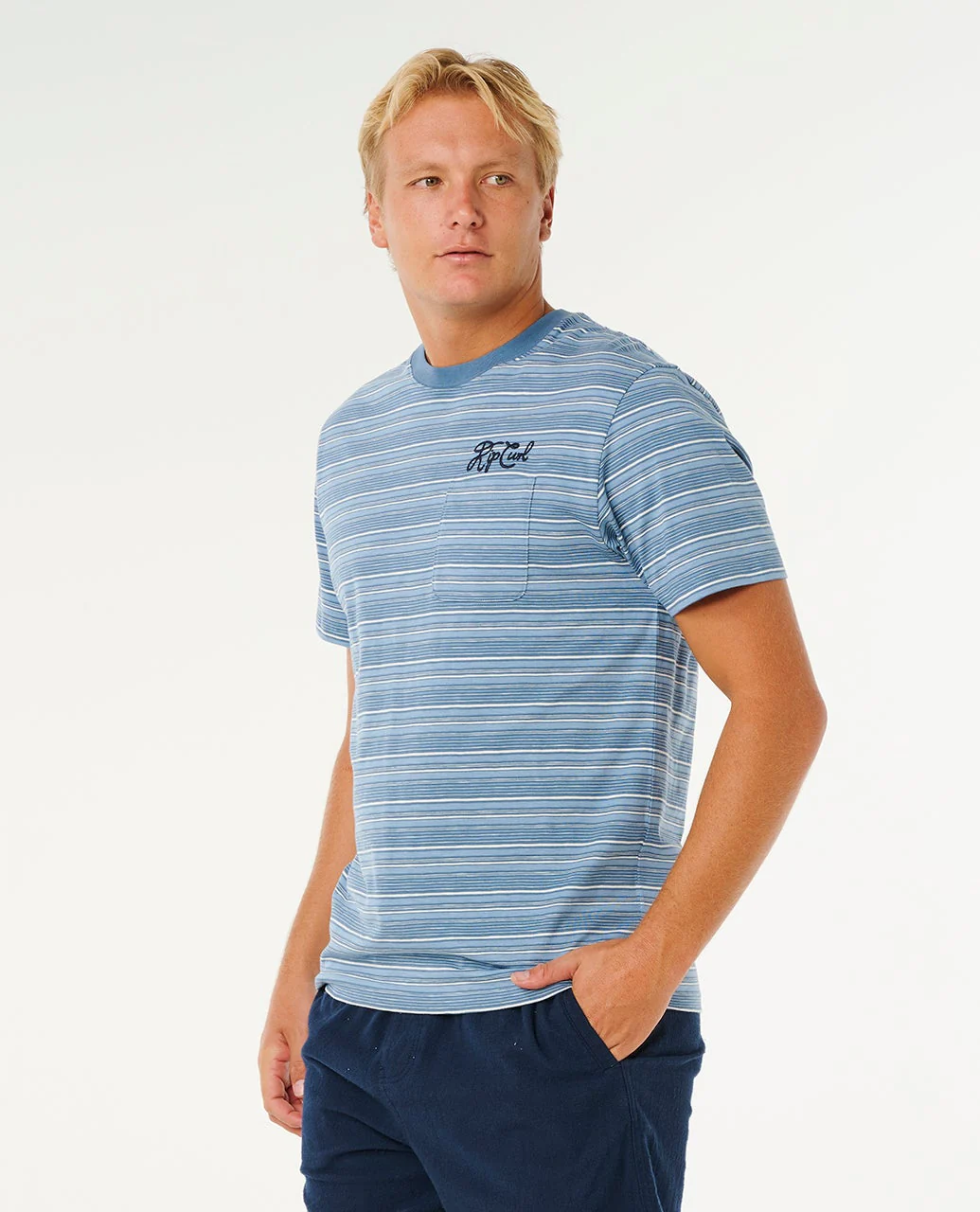 Pacific Rinse Stripe Relaxed Tee