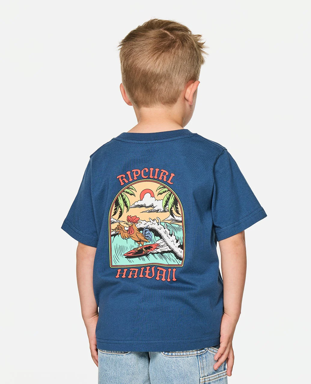 Surfing Rooster Tee - Kids