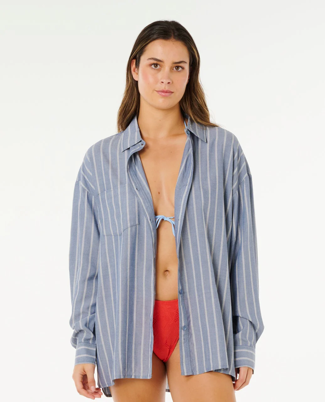 Beach Days Pinstripe Shirt