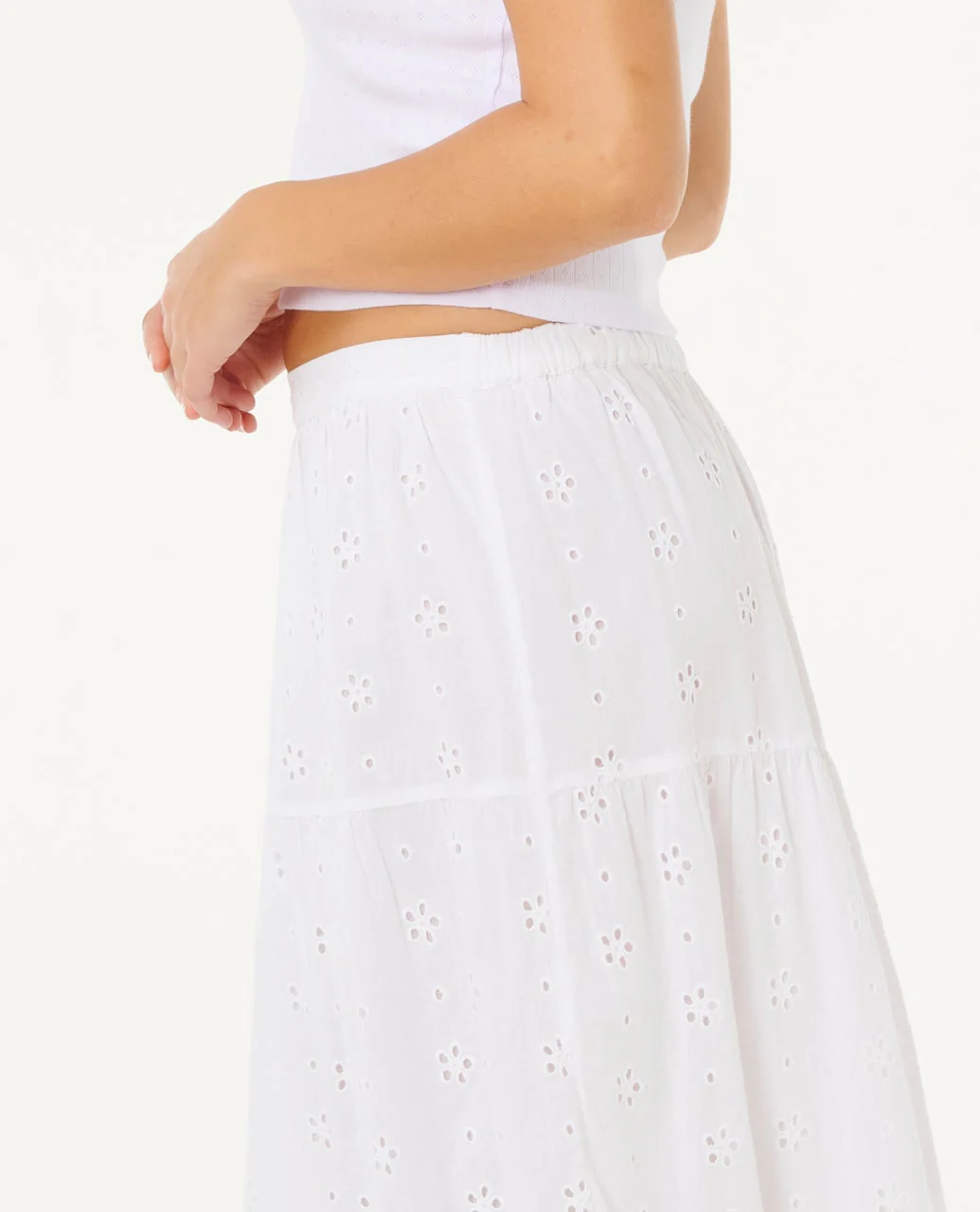 Oasis Broderie Maxi Skirt