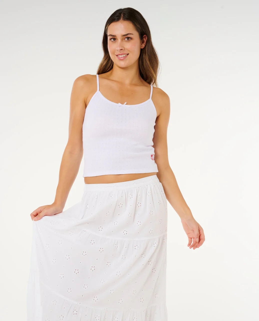 Oasis Broderie Maxi Skirt
