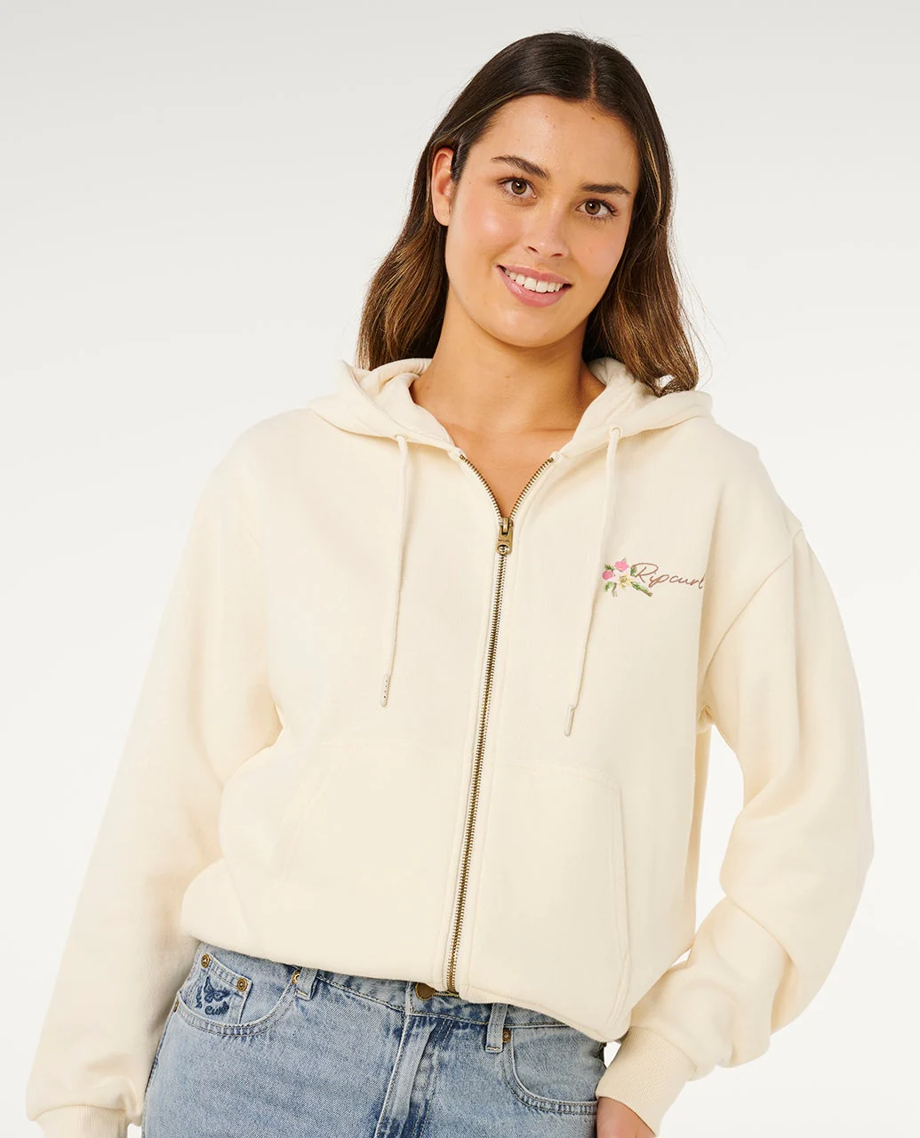 Poolside Zip Through Relaxed Hood
