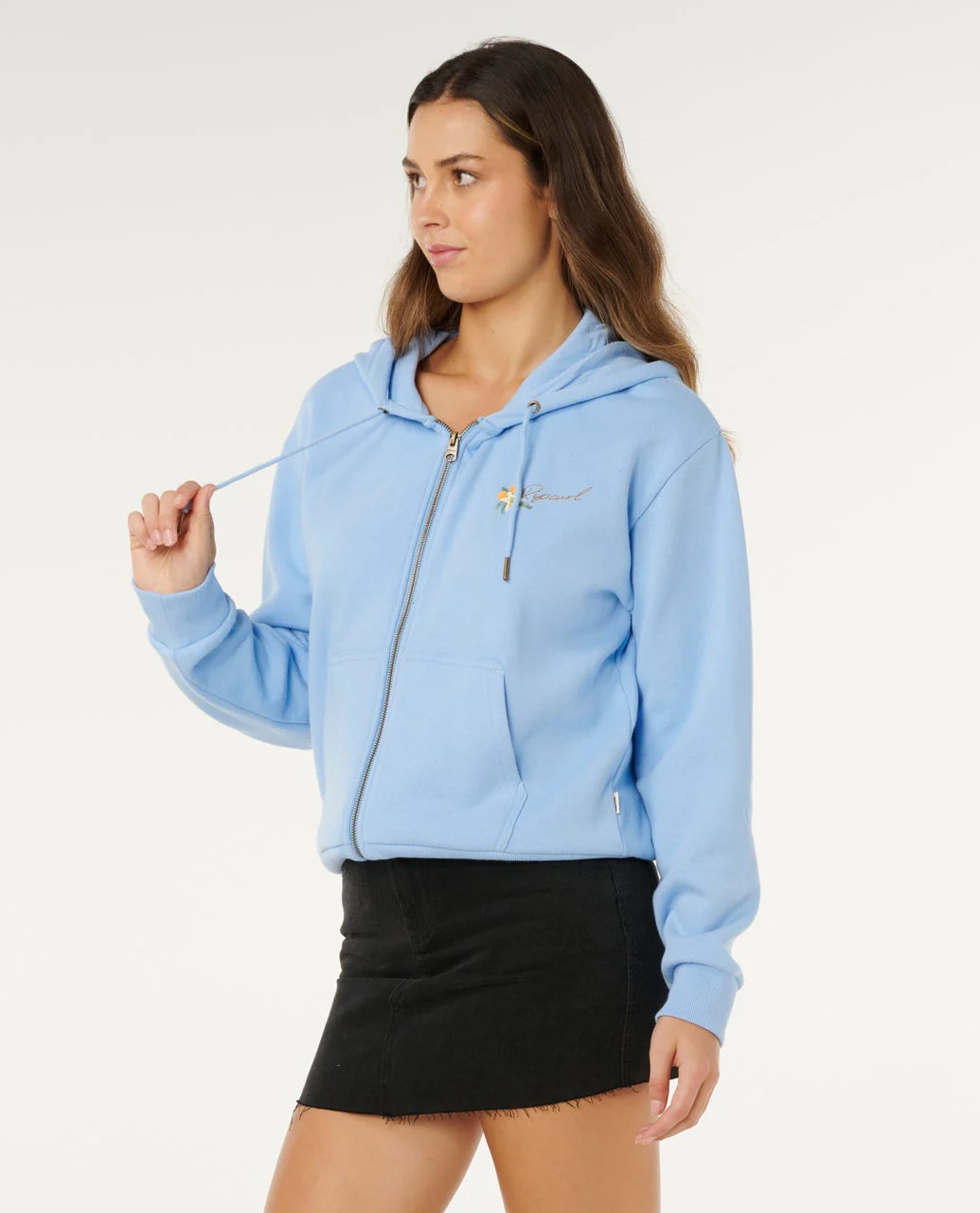Poolside Zip Through Relaxed Hood