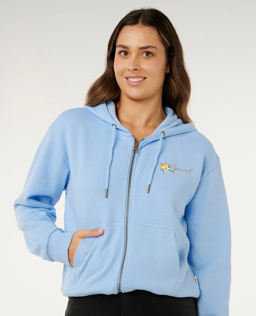 Poolside Zip Through Relaxed Hood