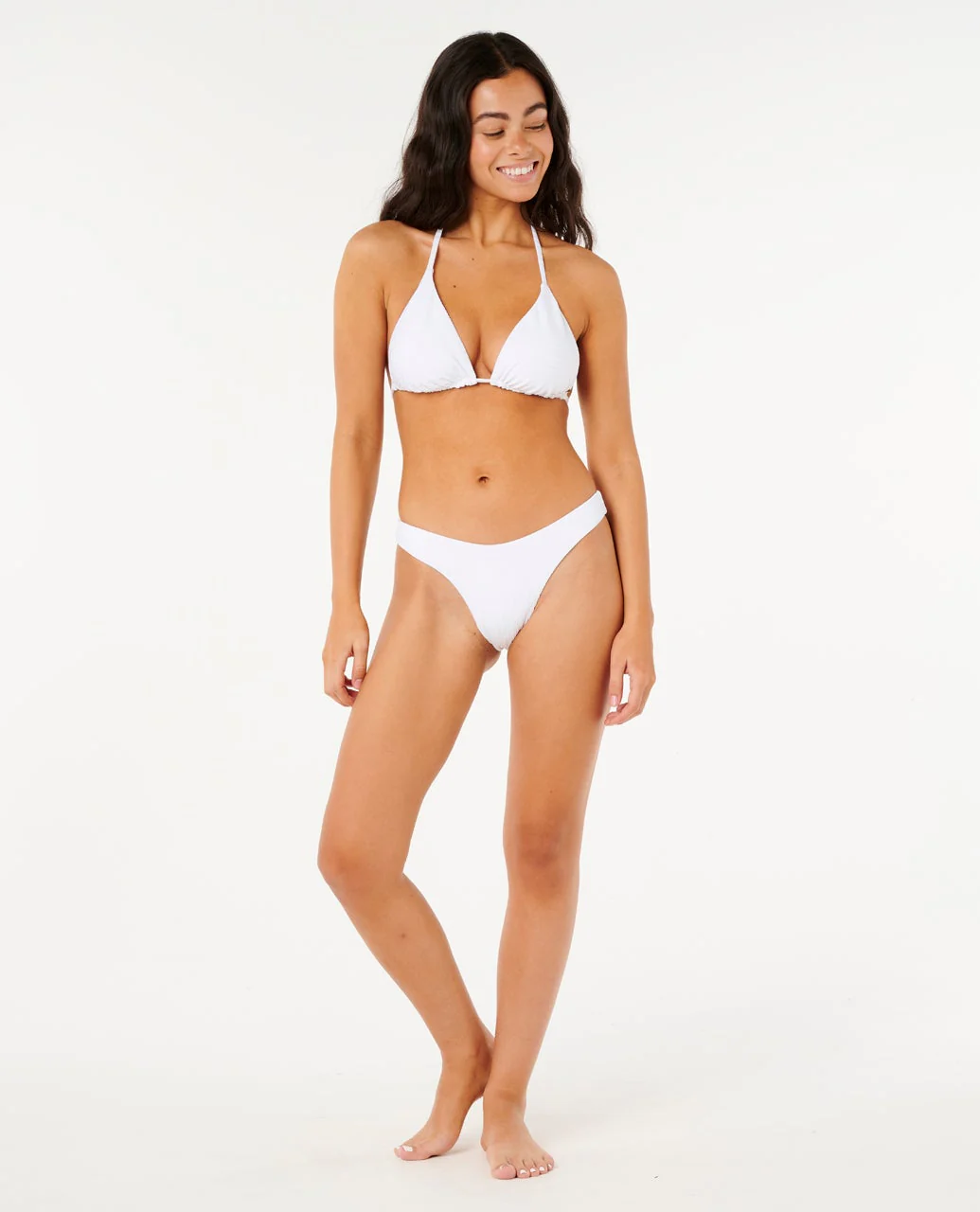 Premium Surf High Leg Skimpy Coverage Bikini Bottoms