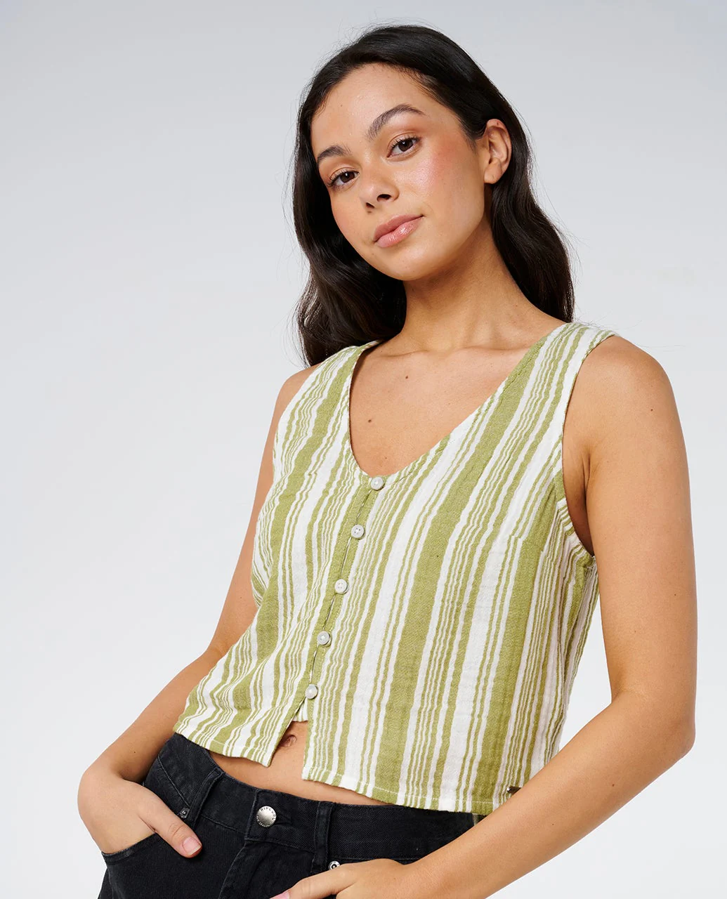 Premium Surf Stripe Top