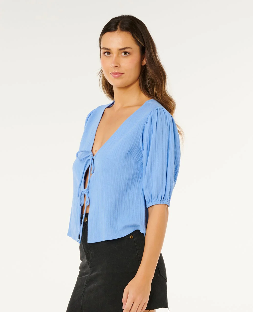 Vibe Surf Tie Front Top