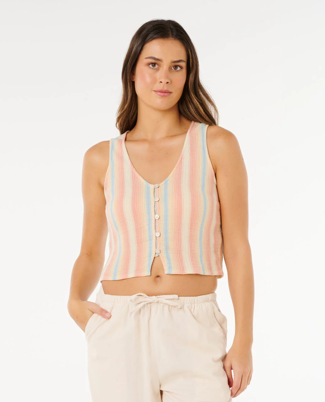 Premium Surf Stripe Top