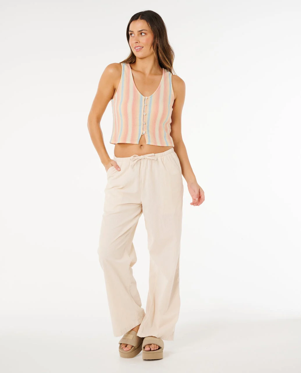 Premium Surf Stripe Top