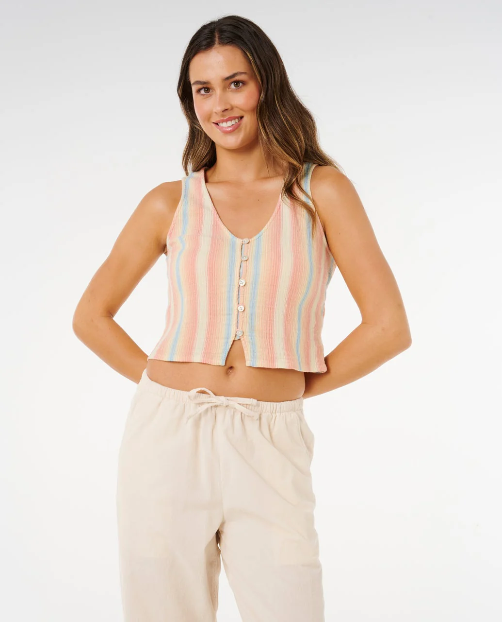 Premium Surf Stripe Top