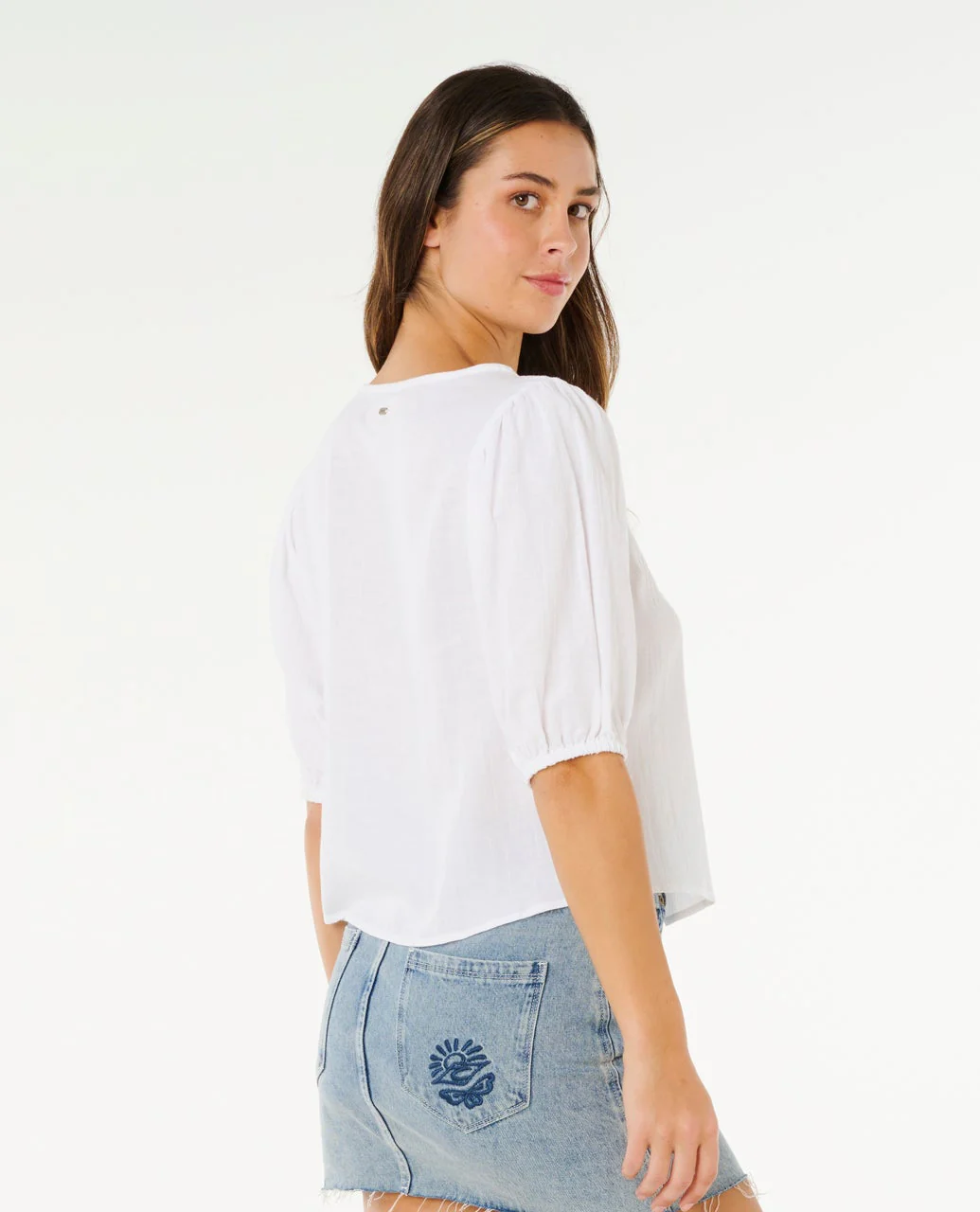 Vibe Surf Tie Front Top