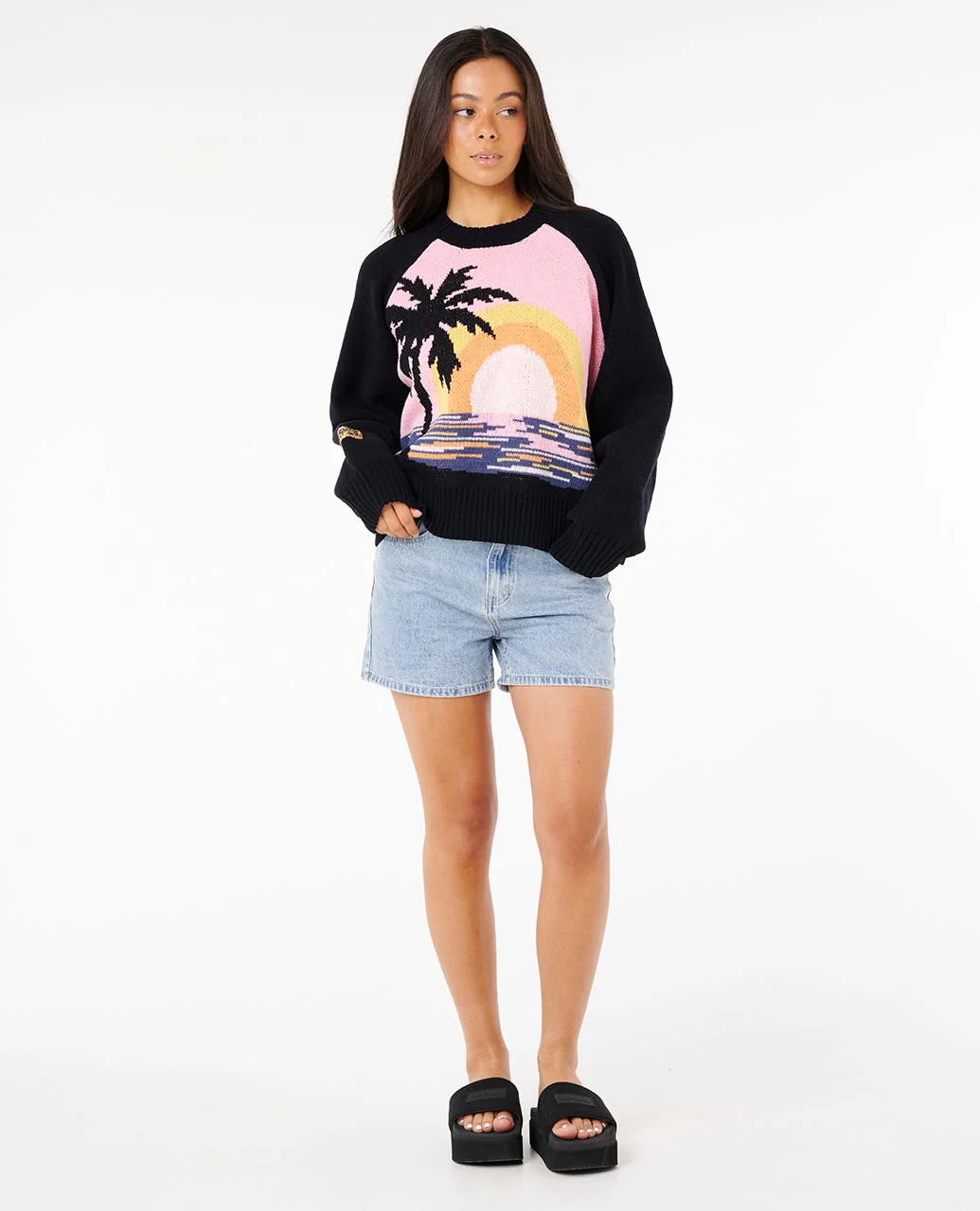 Paradise Knit Crew Fleece