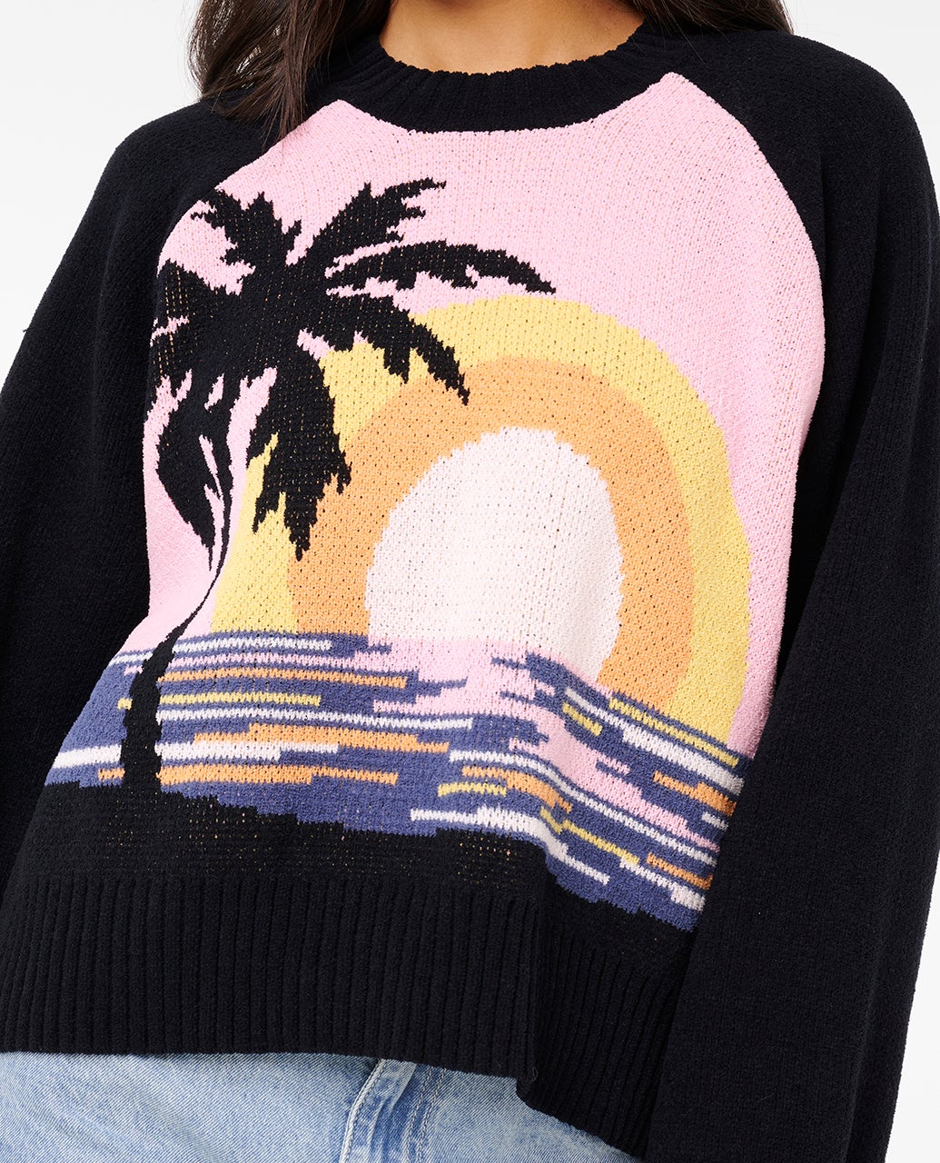 Paradise Knit Crew Fleece