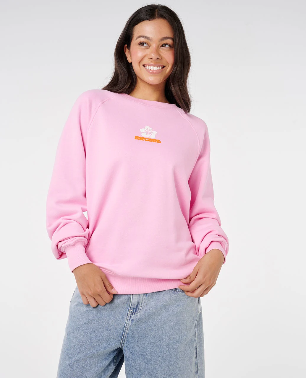 Luxe Surf Raglan Relaxed Crew