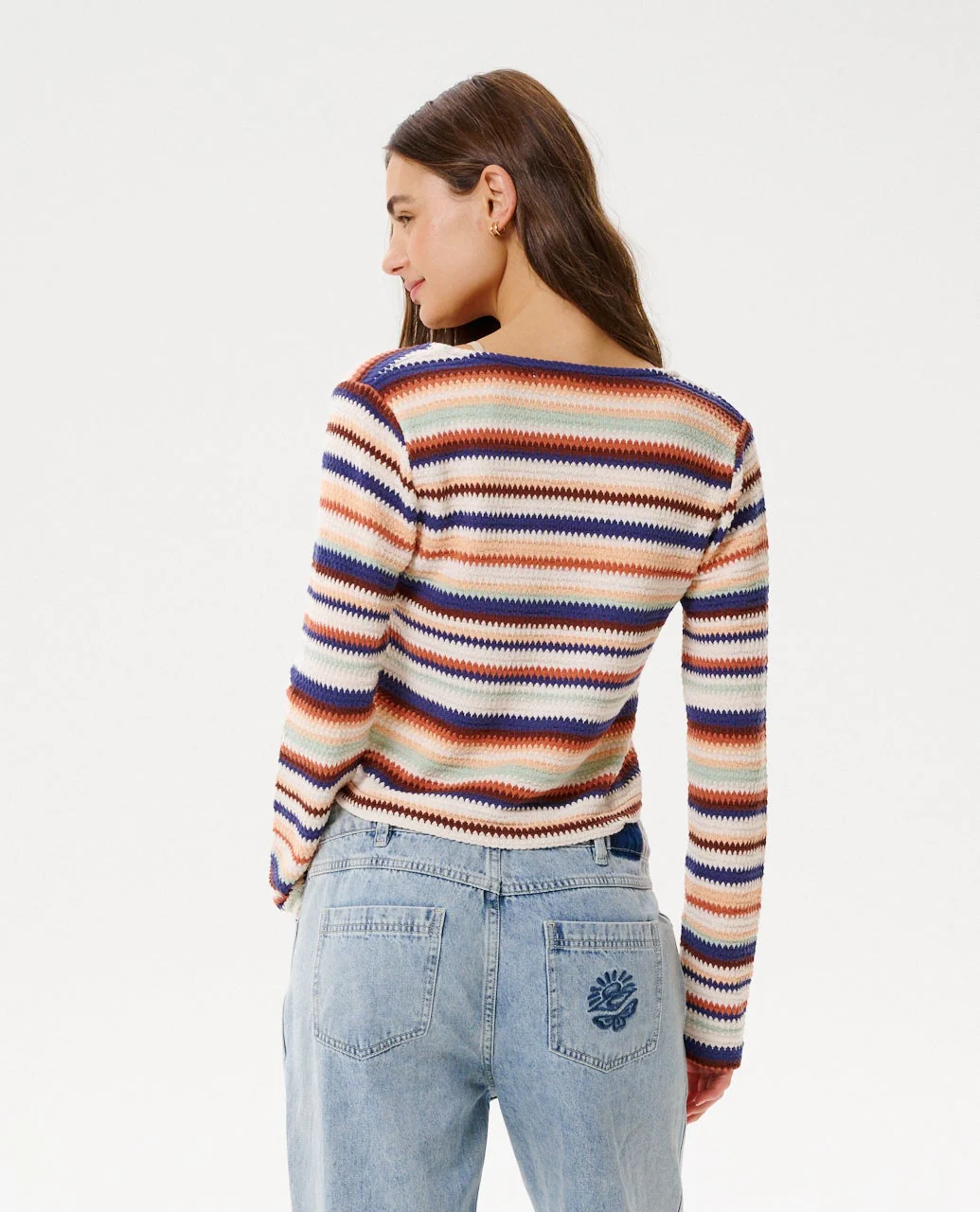 Bobbi Stripe Button Through
