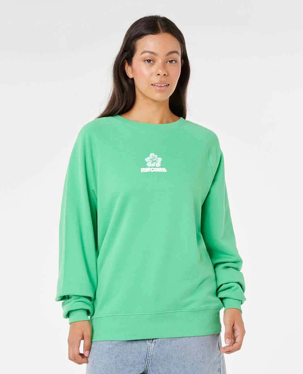 Luxe Surf Raglan Relaxed Crew