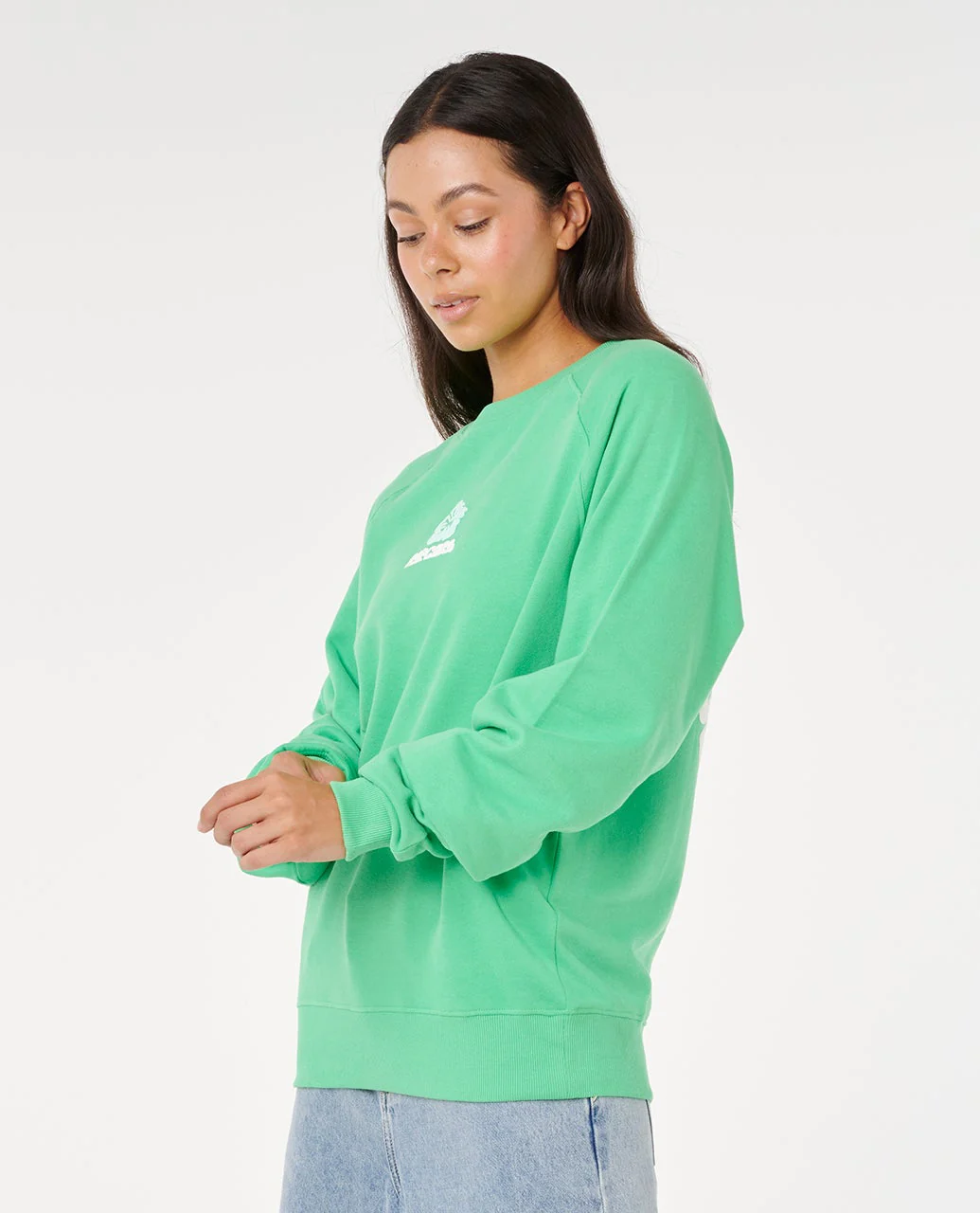 Luxe Surf Raglan Relaxed Crew