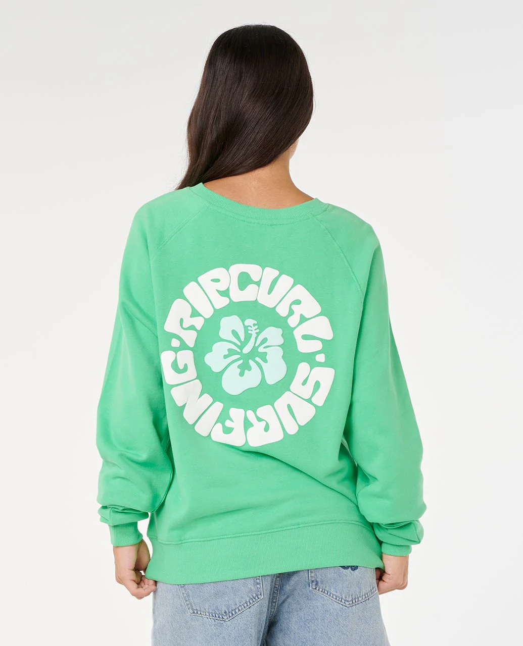 Luxe Surf Raglan Relaxed Crew