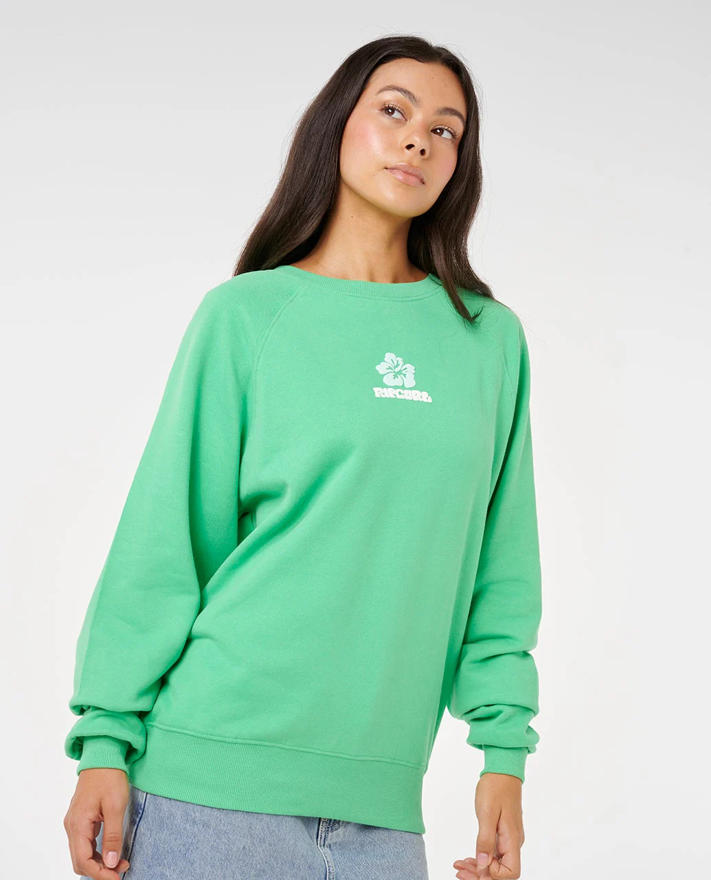 Luxe Surf Raglan Relaxed Crew
