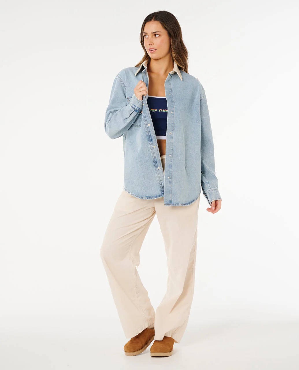 Surf Side Relaxed Denim Shirt
