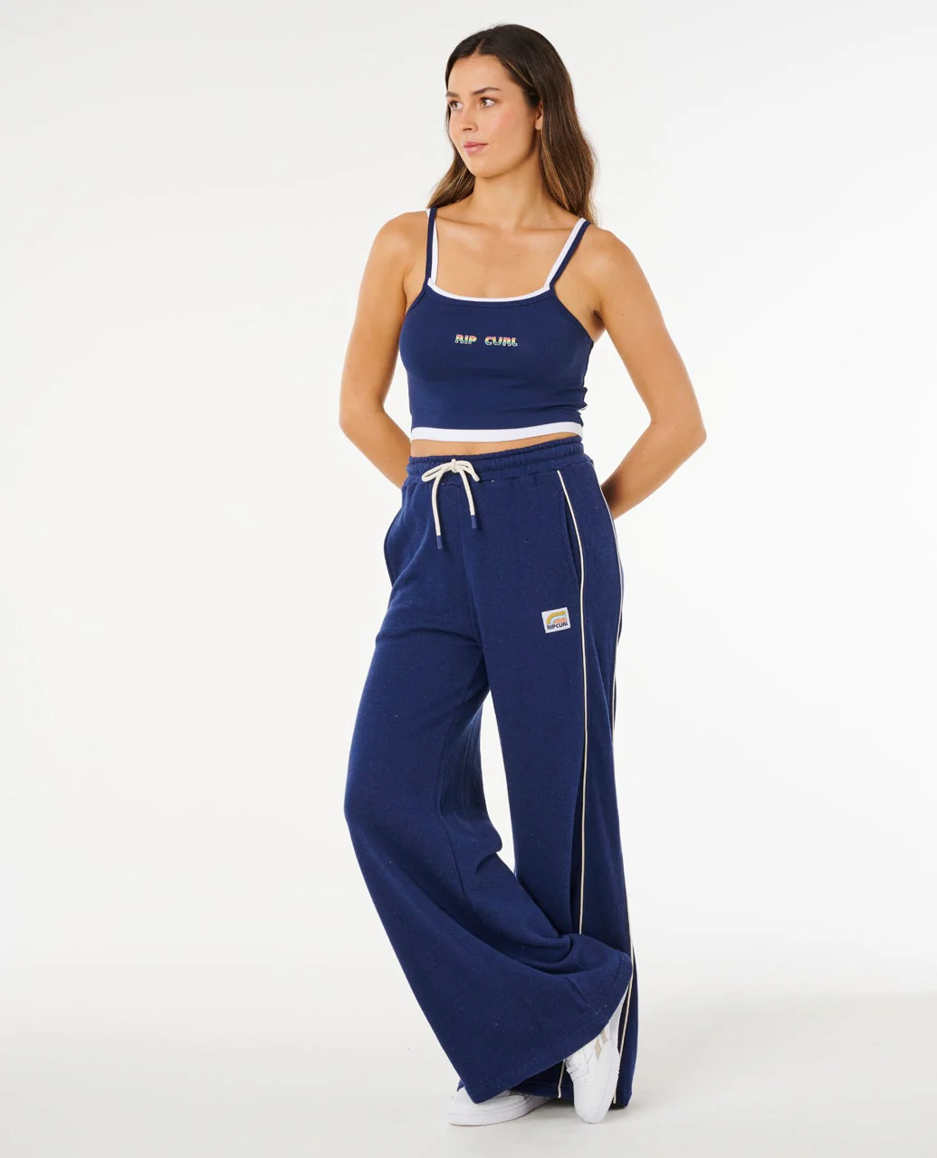 Surf Side Spliced Wide Leg Pant