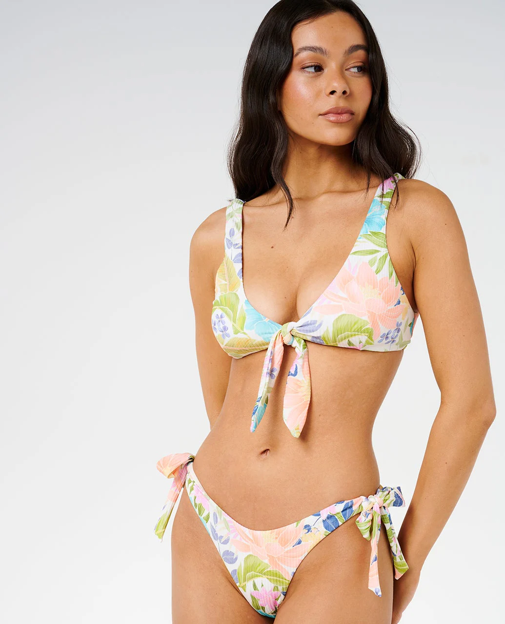 Catalina Island Hi Leg Skimpy Coverage Bikini Bottom