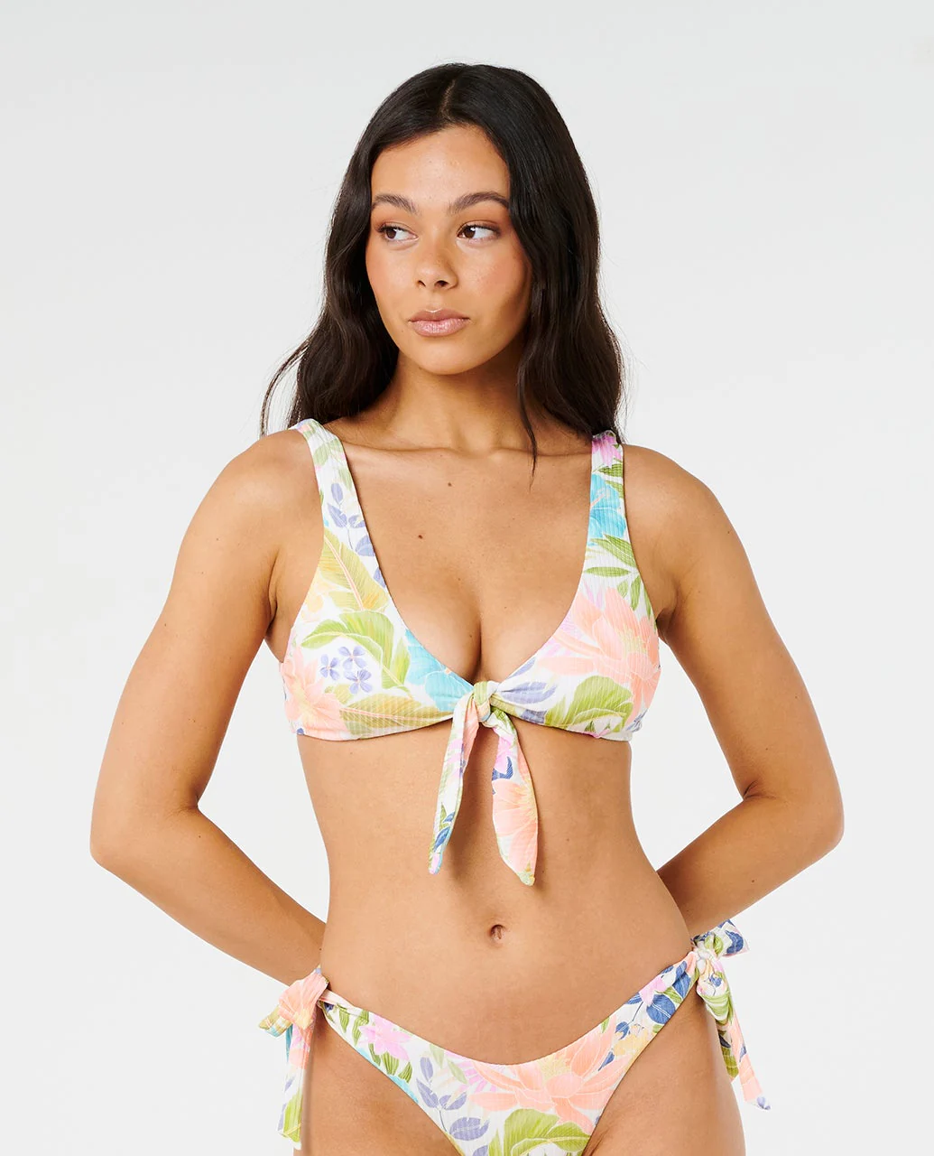 Catalina Island Tie Front Crop
