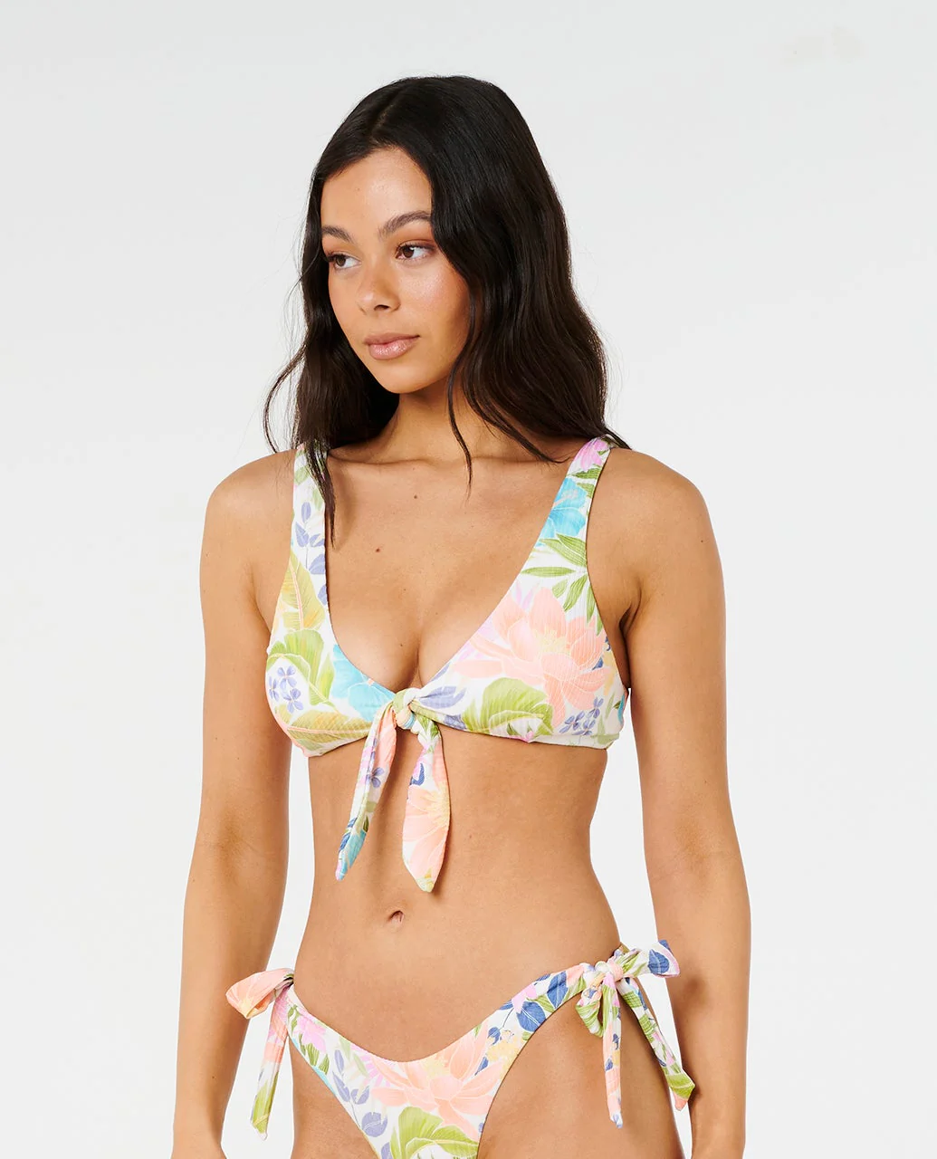 Catalina Island Tie Front Crop