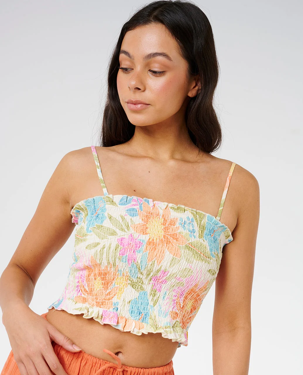 Catalina Island Shirred Top