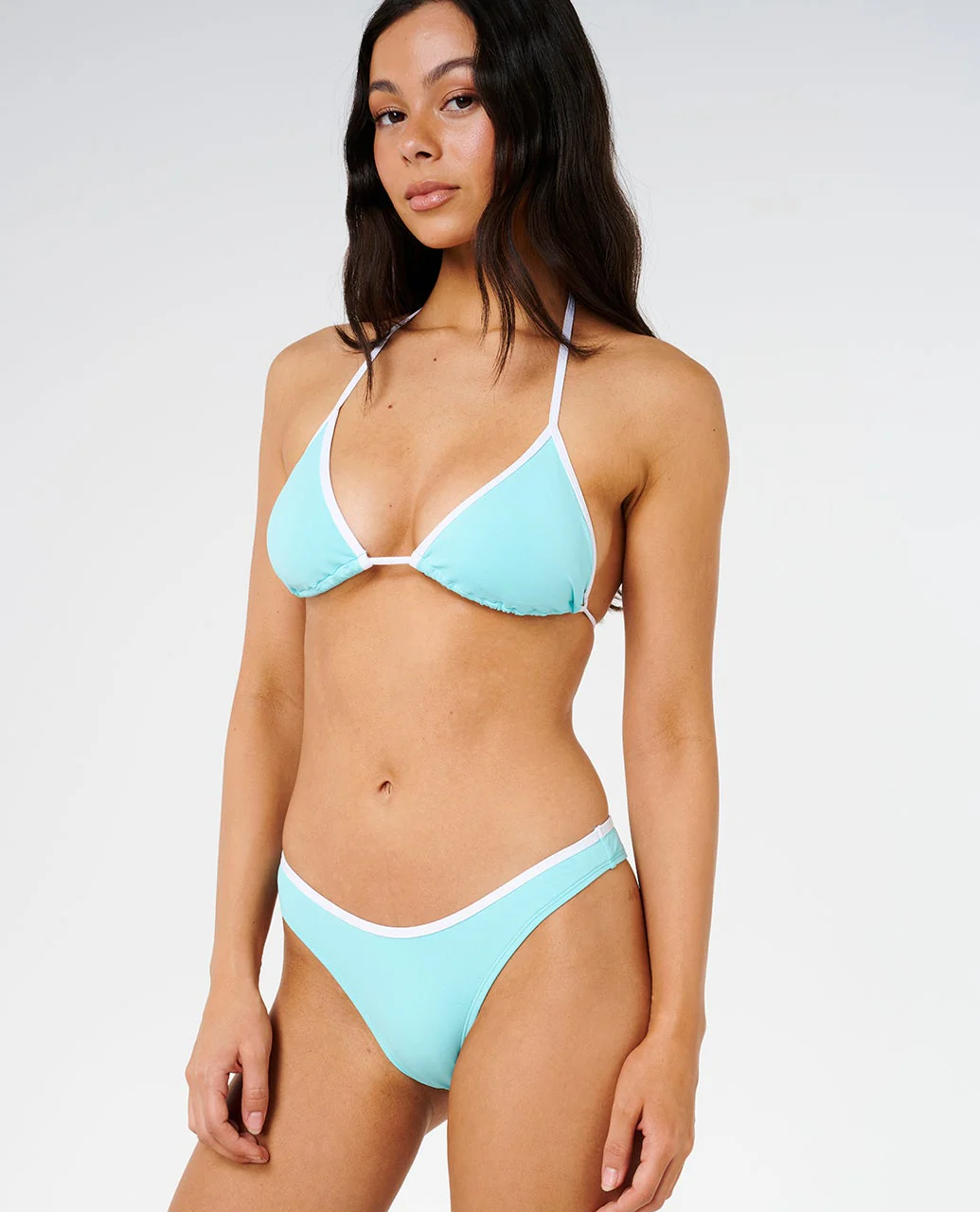 Classic Surf High Cut Skimpy Coverage Bikini Bottom