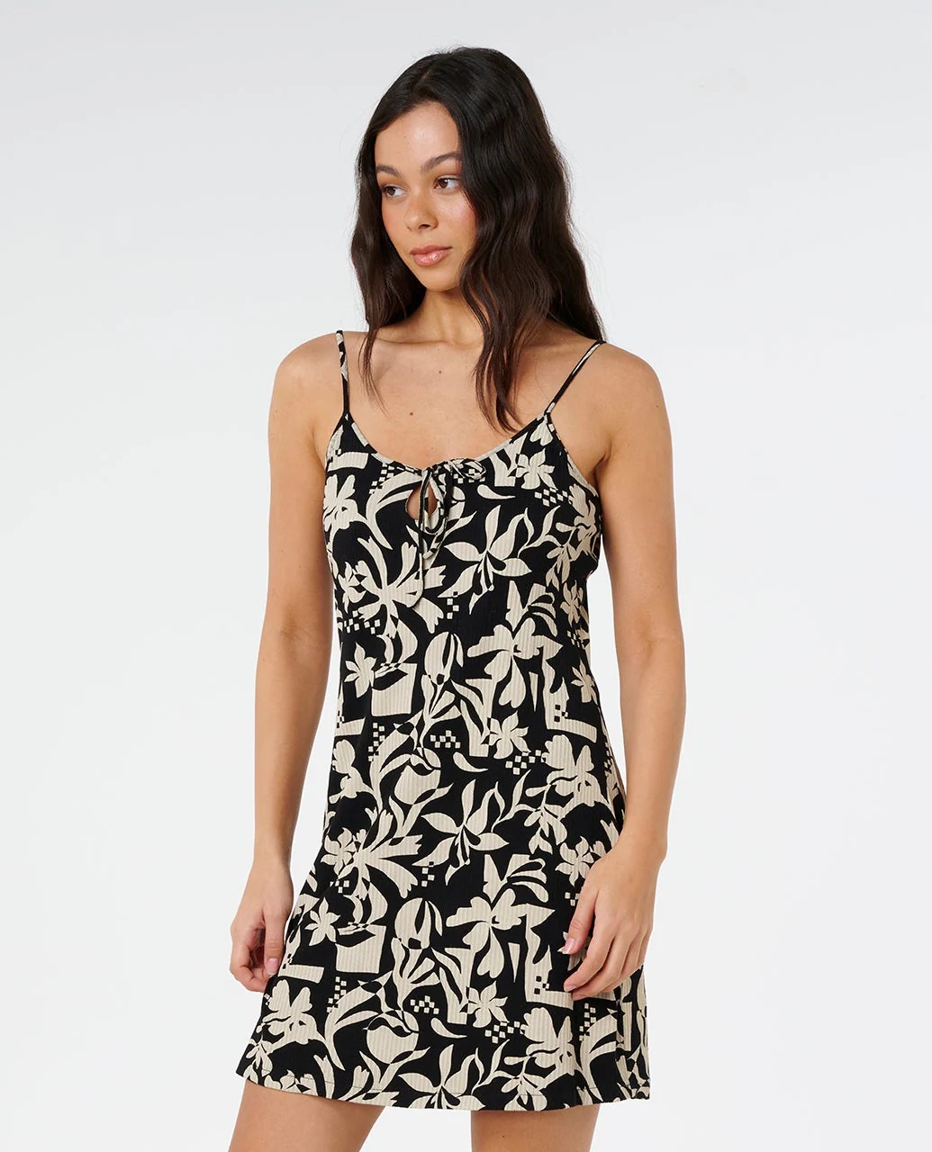 Surf Dreams Printed Rib Mini Dress