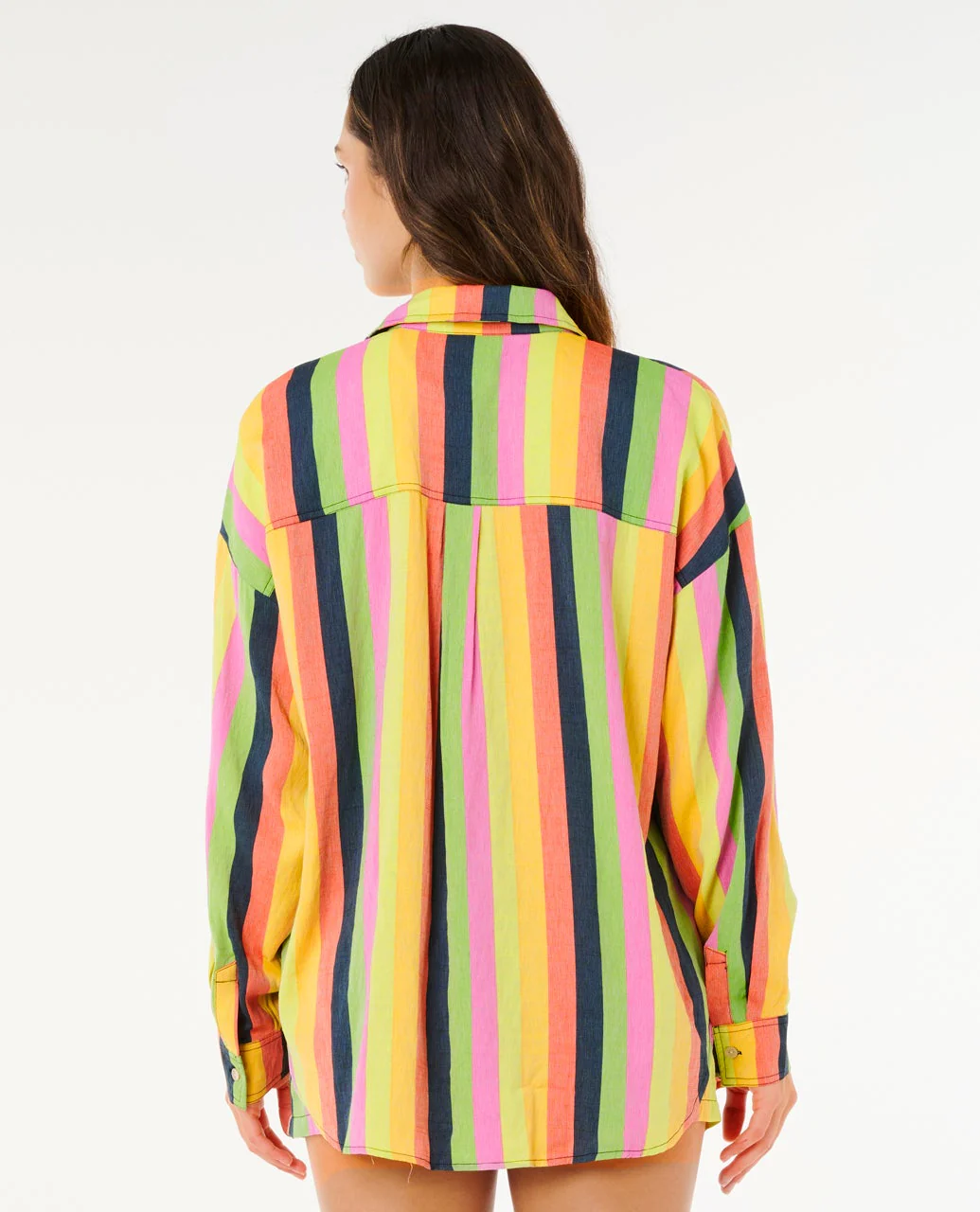 Farm Rio Neon Stripe Relaxed Shirt