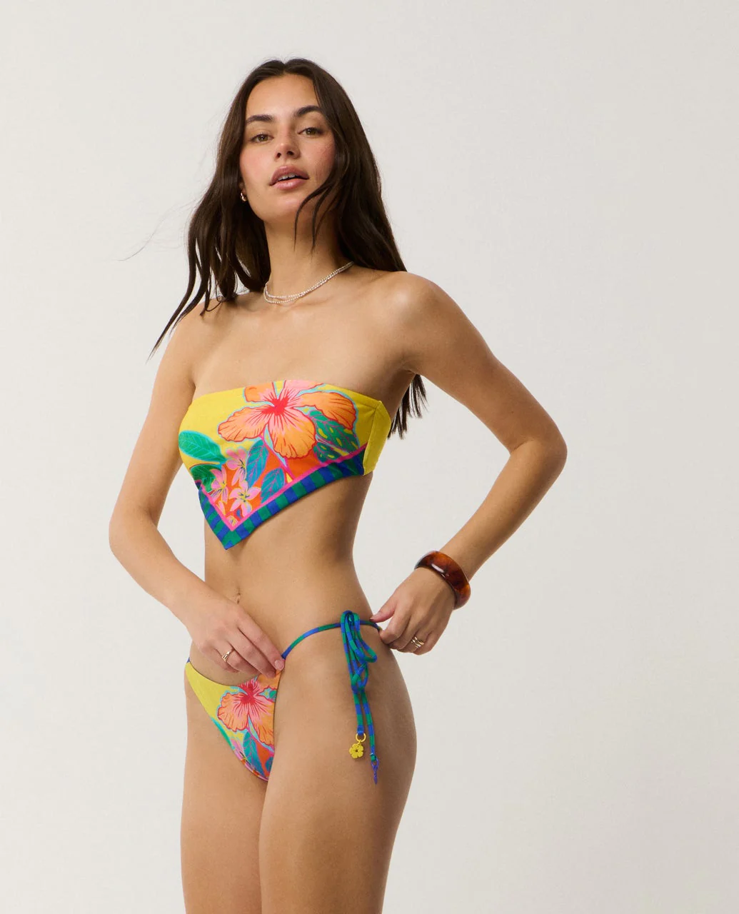 Bliss Revo Tie Side Skimpy Coverage Bikini Bottom