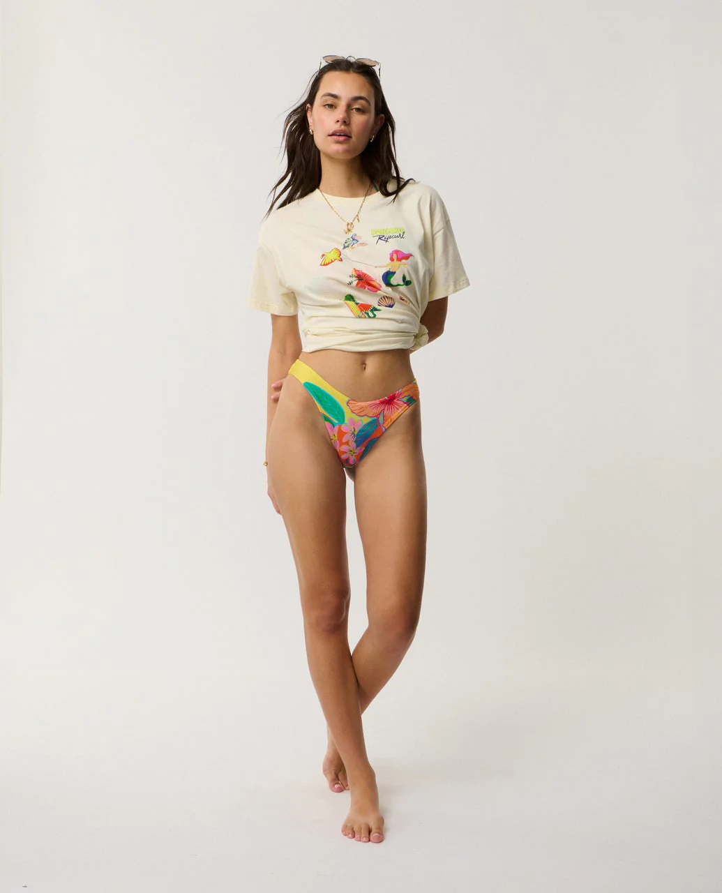 Bliss Hi Leg Cheeky Coverage Bikini Bottom