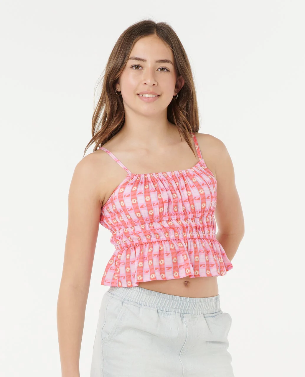 Sunset Check Cami - Kids