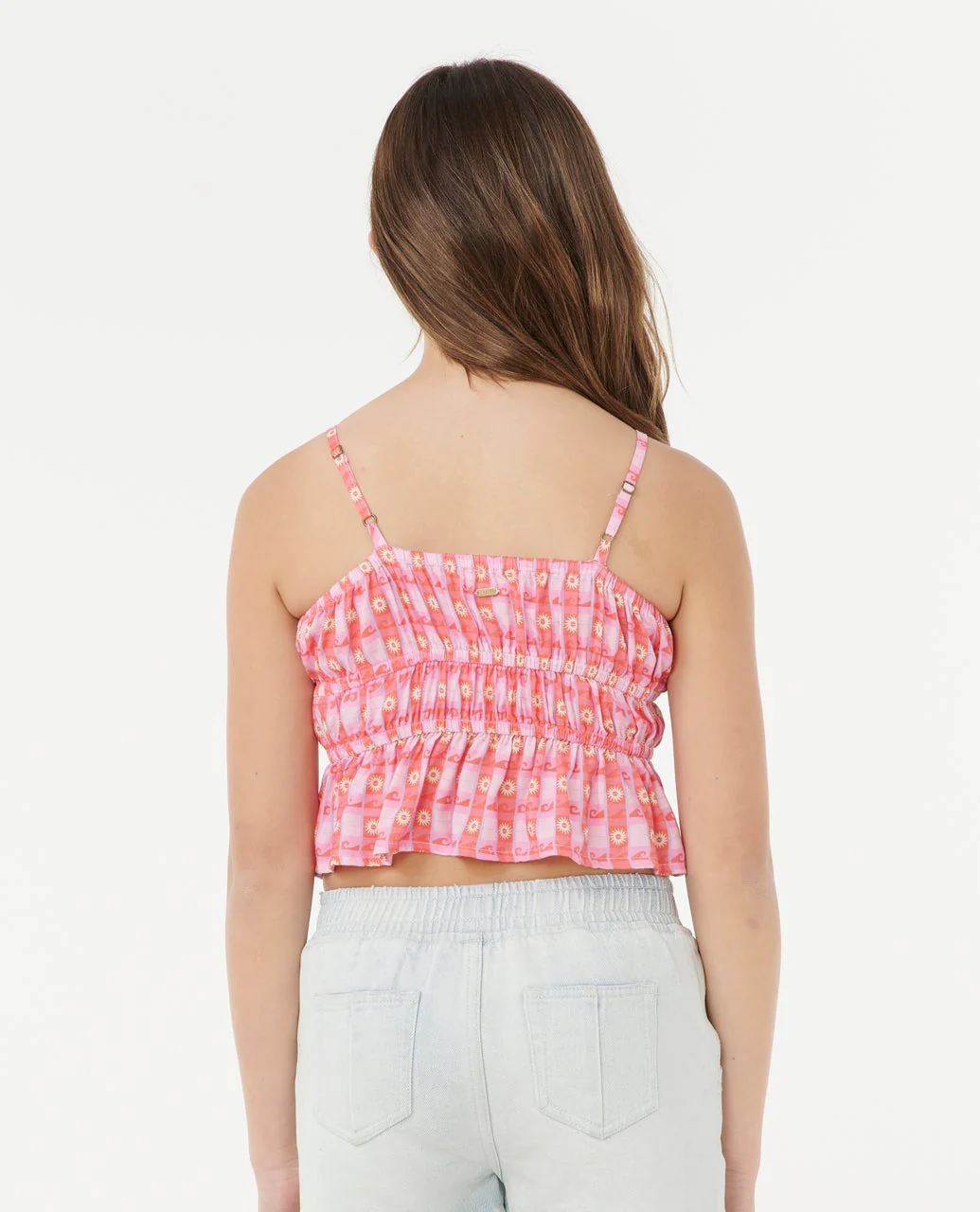 Sunset Check Cami - Kids